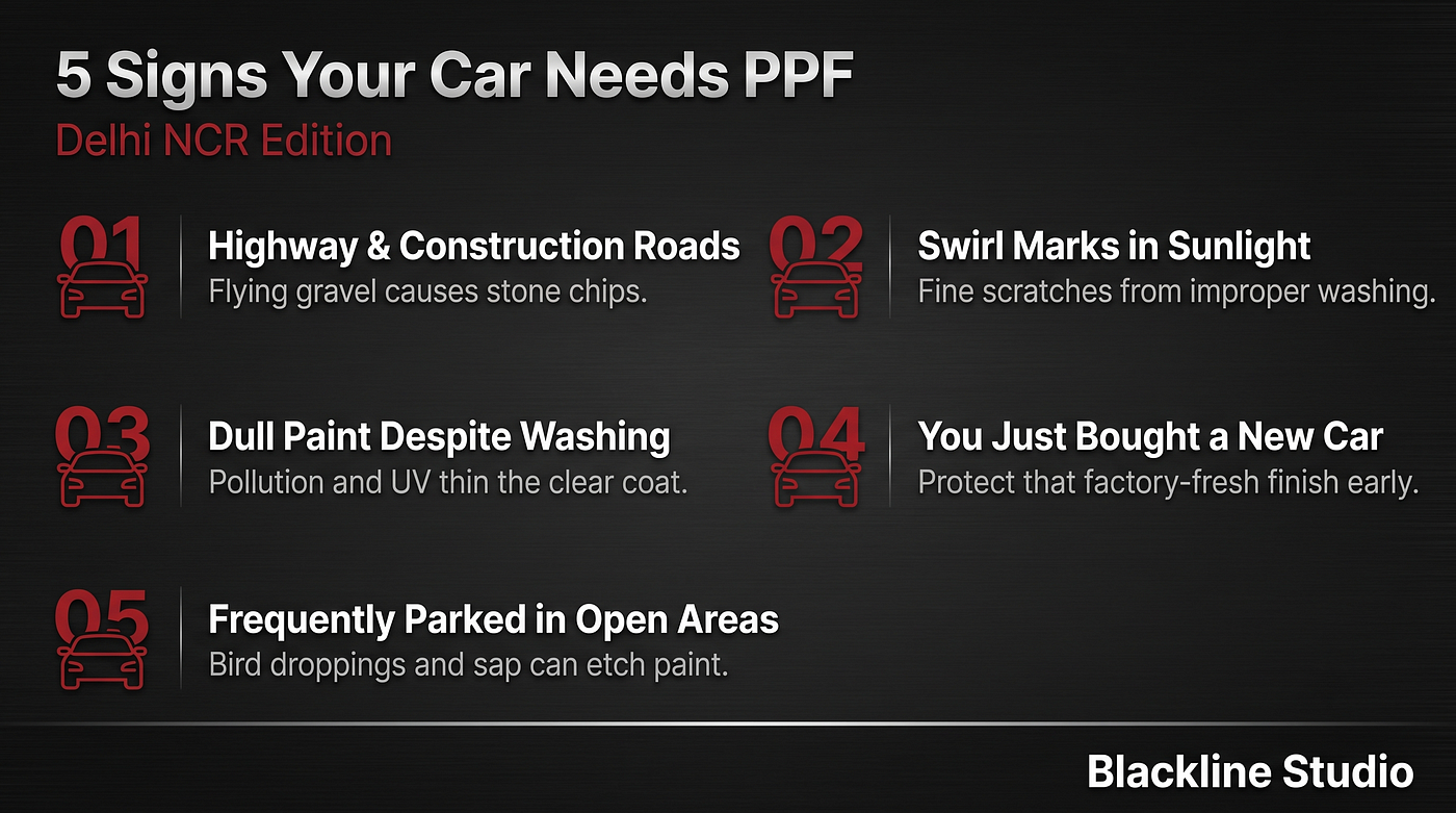 5 Signs Your Car Needs Paint Protection Film in Delhi NCR Right Now.