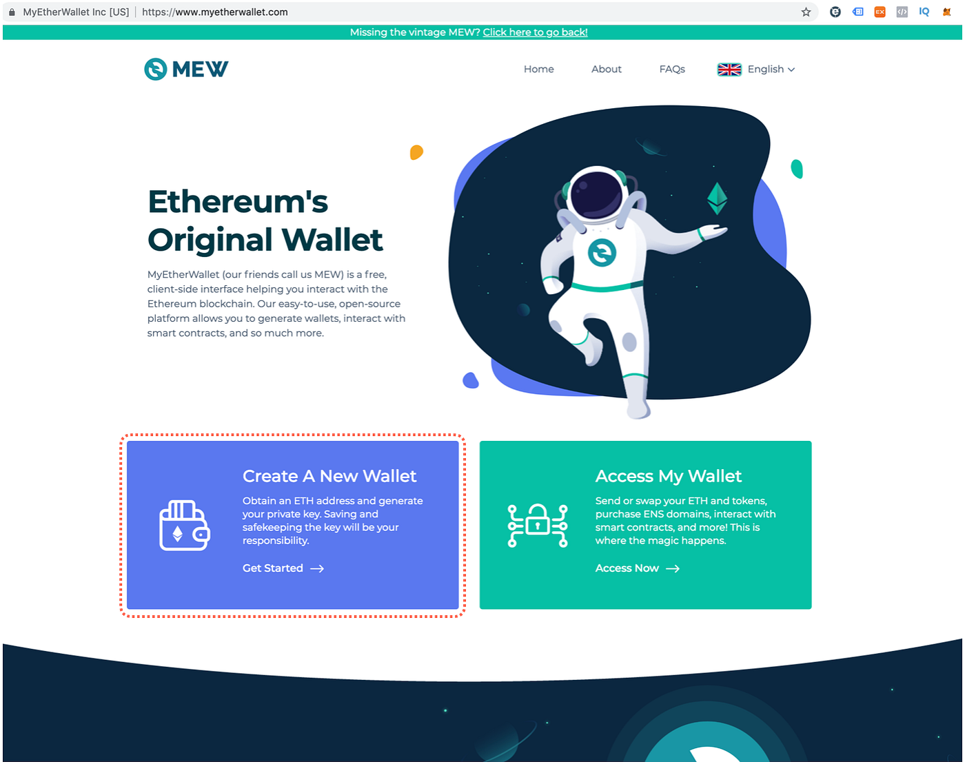 How to create MyEtherWallet Ethereum Wallet | by BOSagora | BOSagora |  Medium