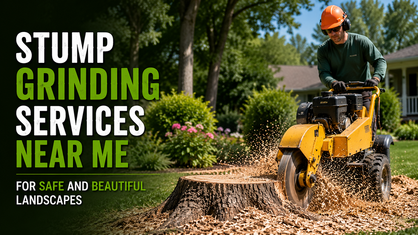 Stump Grinding Services Near Me for Safe and Beautiful Landscapes