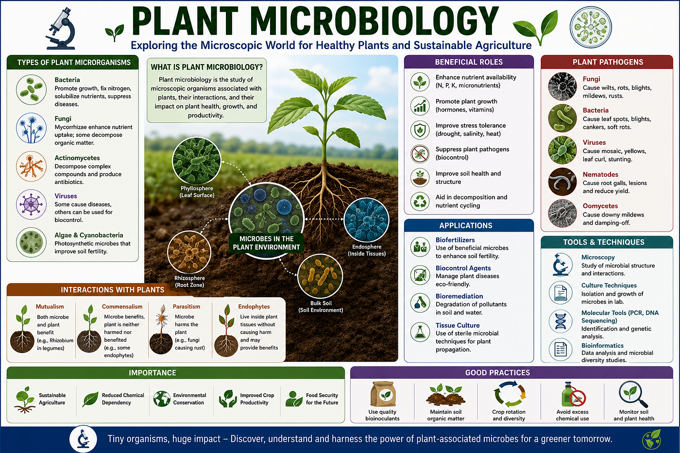 Plant Microbiology: Principles, Plant-Microbe Interactions, Agricultural Applications, and Future…