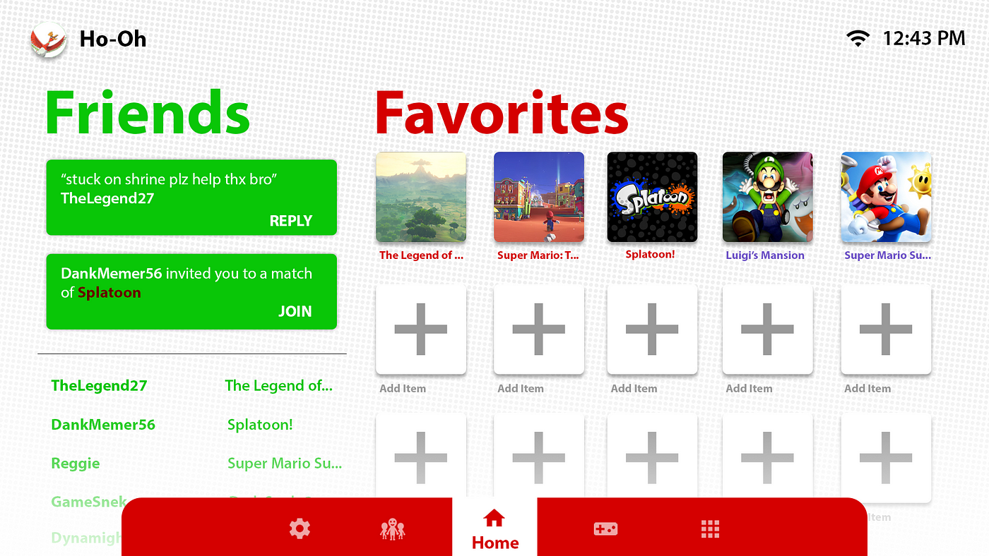 Nintendo Switch UI Concept : r/NintendoSwitch