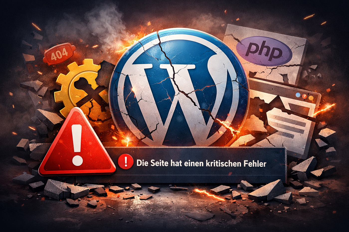 Was tun, wenn WordPress einen kritischen Fehler meldet, sich aber sonst nichts tut?