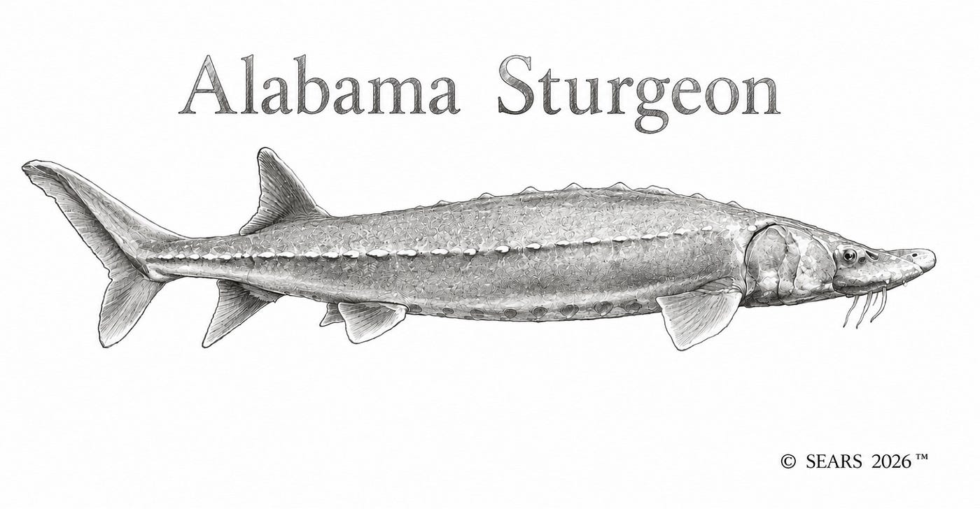 Last cast for for the Alabama Sturgeon