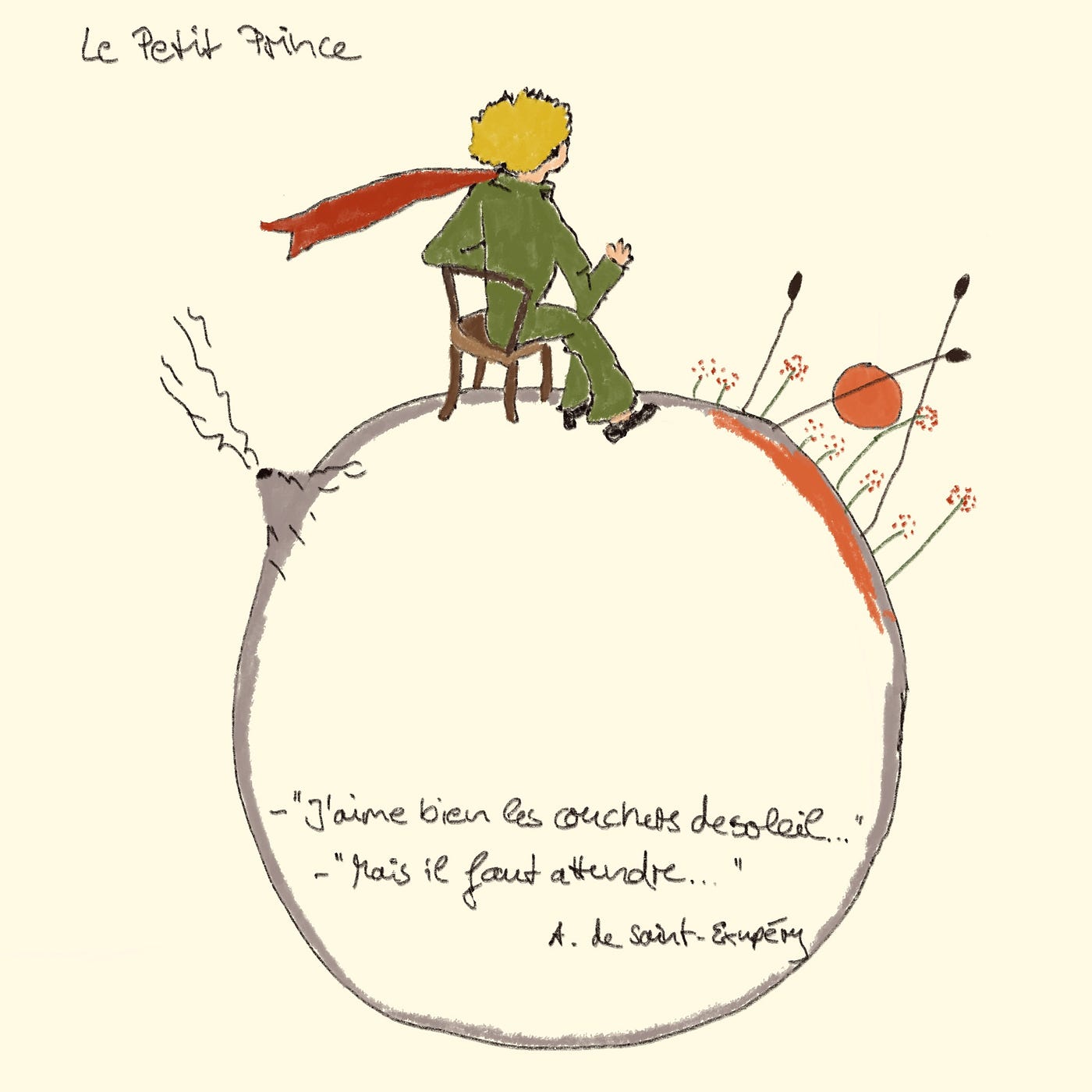 Saint-Exupéry - The Little Prince And The Sunset