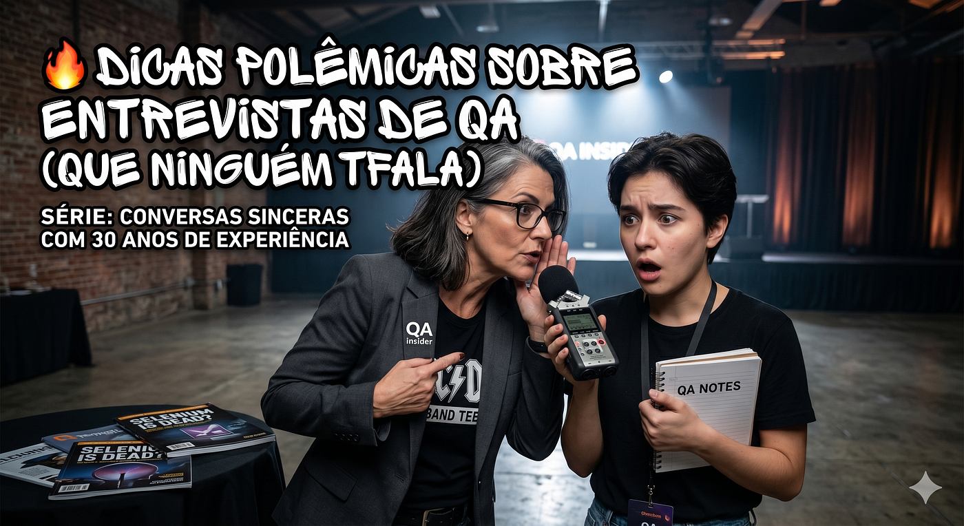 🔥 DICAS POLÊMICAS SOBRE ENTREVISTAS DE QA (QUE NINGUÉM TE FALA)