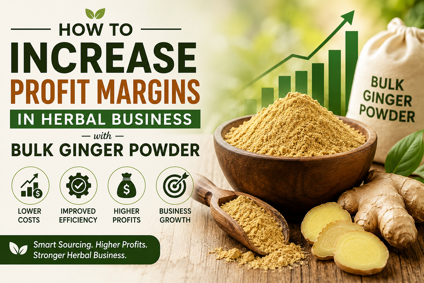 How to Increase Profit Margins in Herbal Business with Bulk Ginger Powder