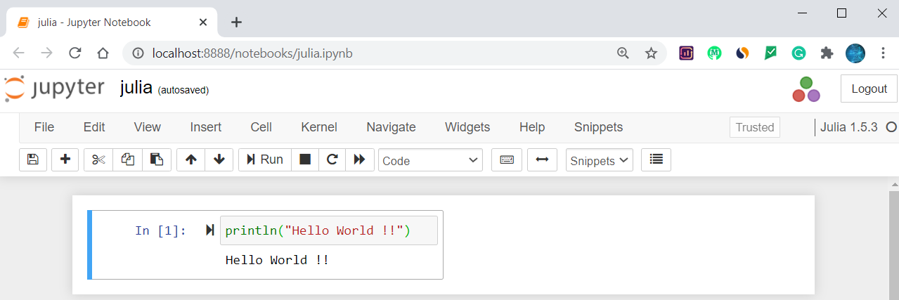How to add Julia to Jupyter Notebook | by Chetan Ambi | Towards AI