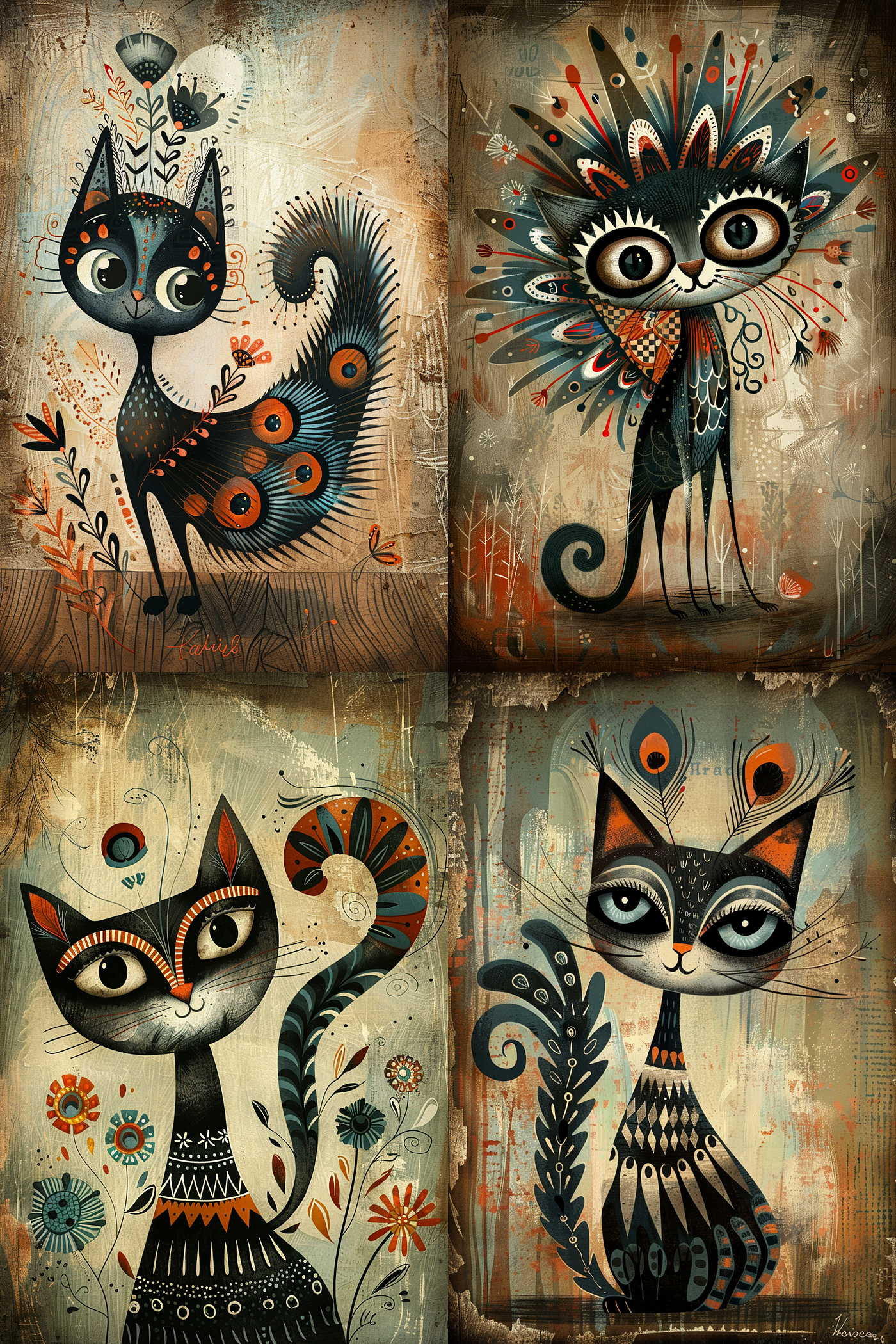 Midjourney Explorations — A World of Cats | by PromptDervish | Towards AI