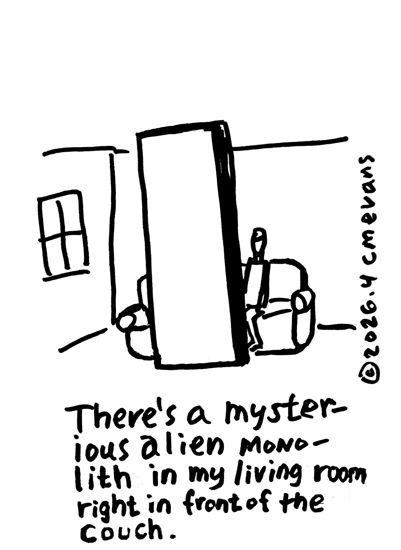 Living Room Alien Monolith