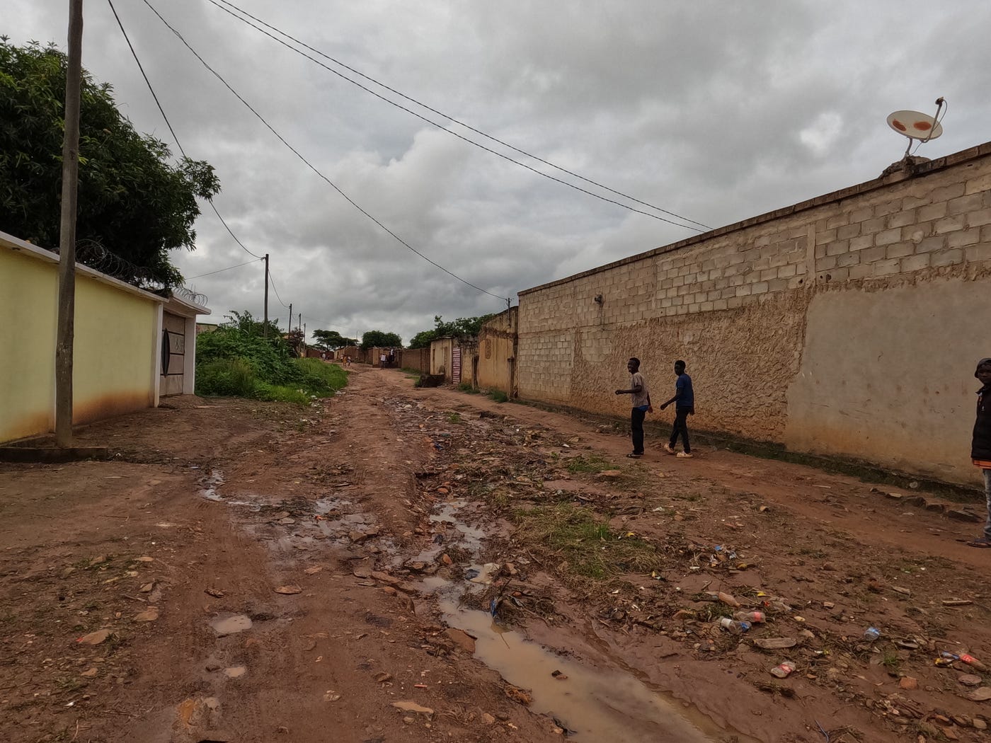 The road leading deeper into the township which I decided not to follow. | Photo credit: Anne Bonfert