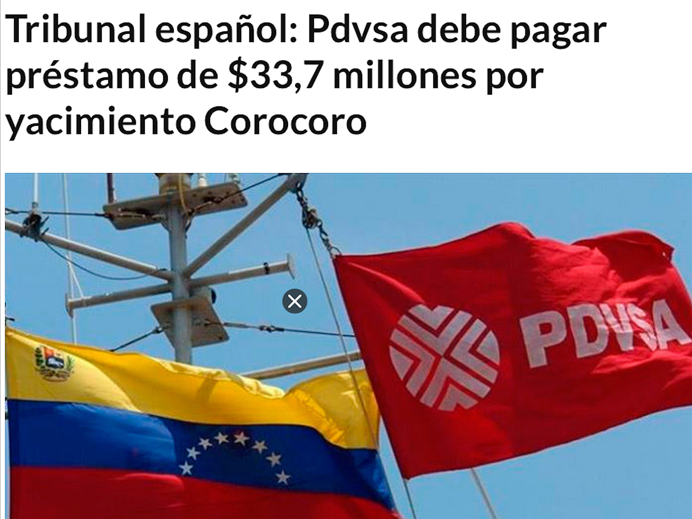 En España, otra condena contra Pdvsa
