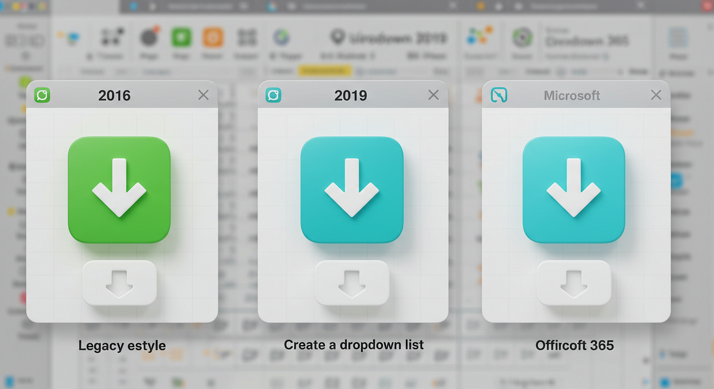 Excel Dropdown Lists: Is Your Version Holding You Back? A 2016 vs. 2019 vs. Microsoft 365 Showdown