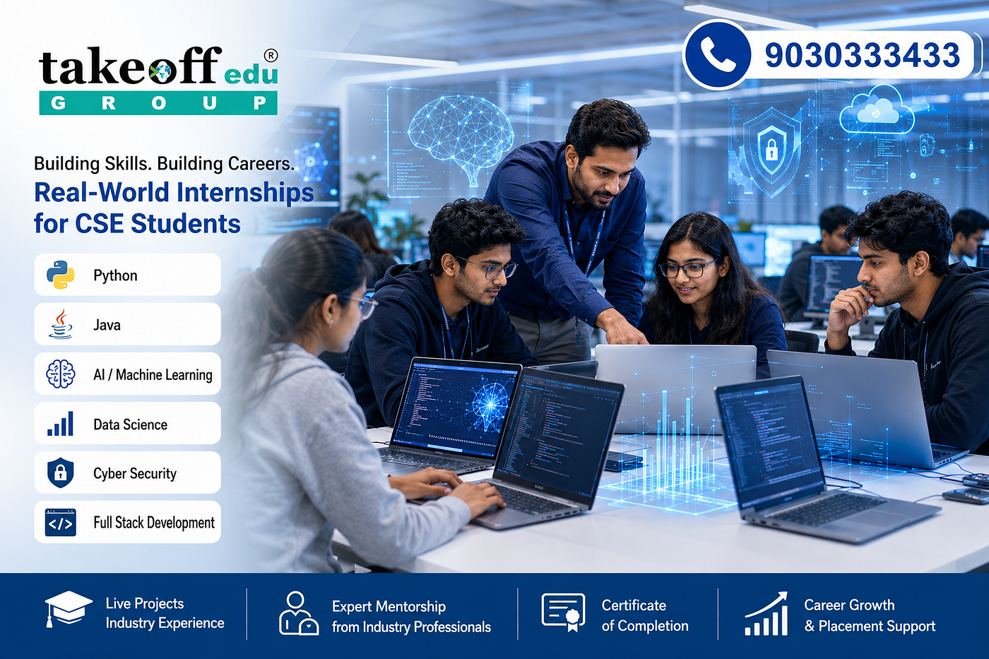 Internships in Tirupati for CSE Students: Build Industry Skills with Takeoff Edu Group