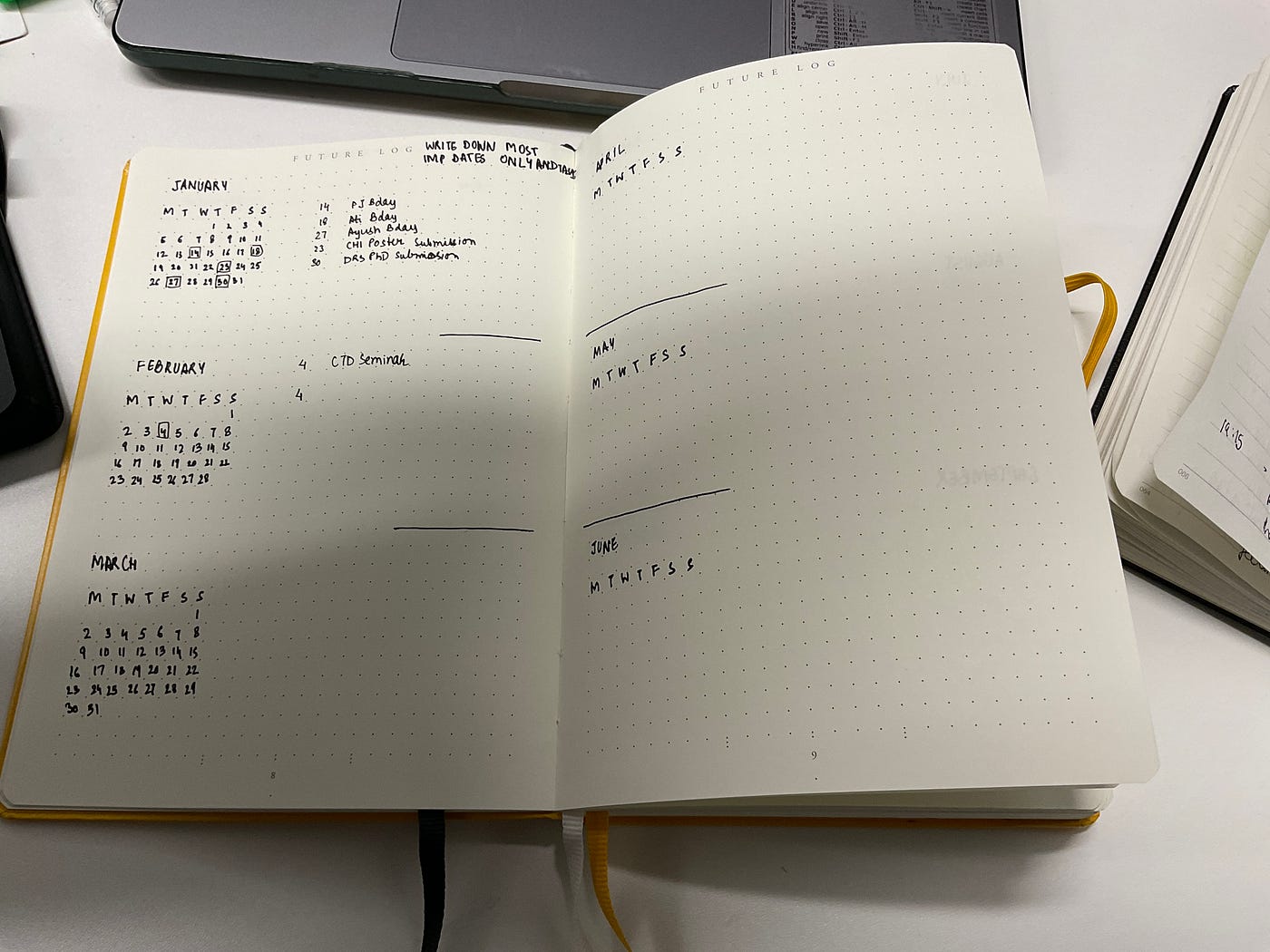 Fig.6: future log/yearly plan
