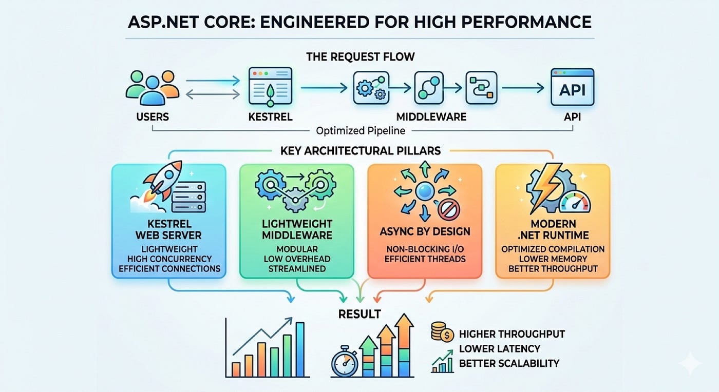 Why ASP.NET Core Is Faster – Architecture Explained