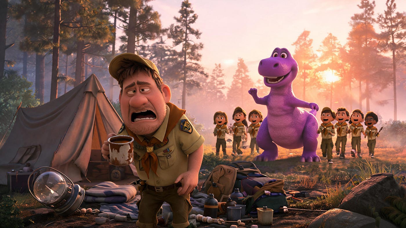 I Was No Match for Barney at 6 A.M.