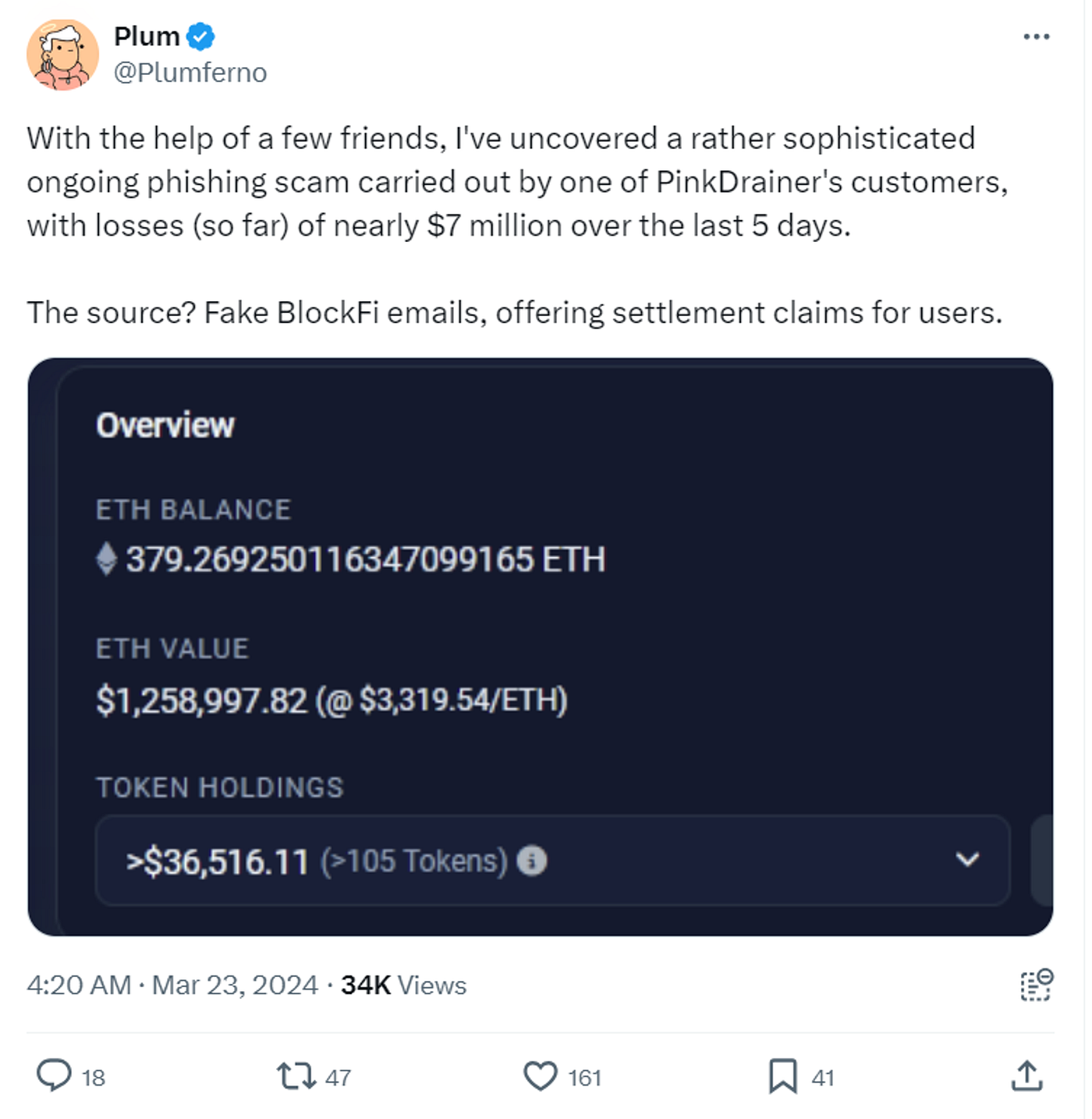 BlockFi and FTX Lenders Stolen Millions of Dollars Using Phishing Scam | by  AML Crypto | Medium