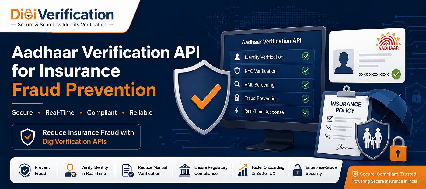 How Aadhaar Verification API Helps Insurance Companies Prevent Fraud in India