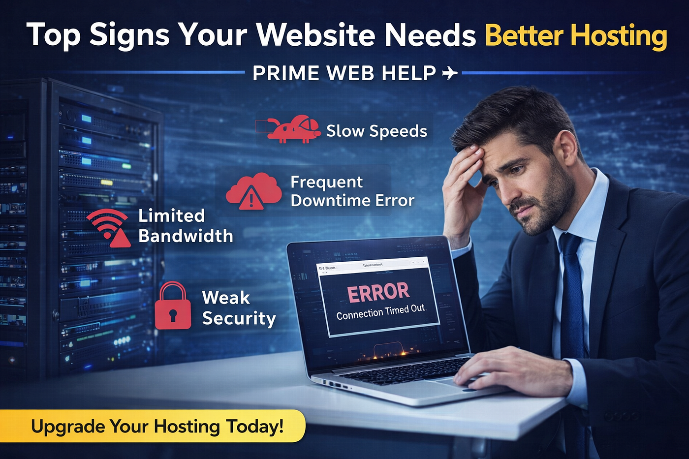 Top Signs Your Website Needs Better Hosting | Prime Web Help