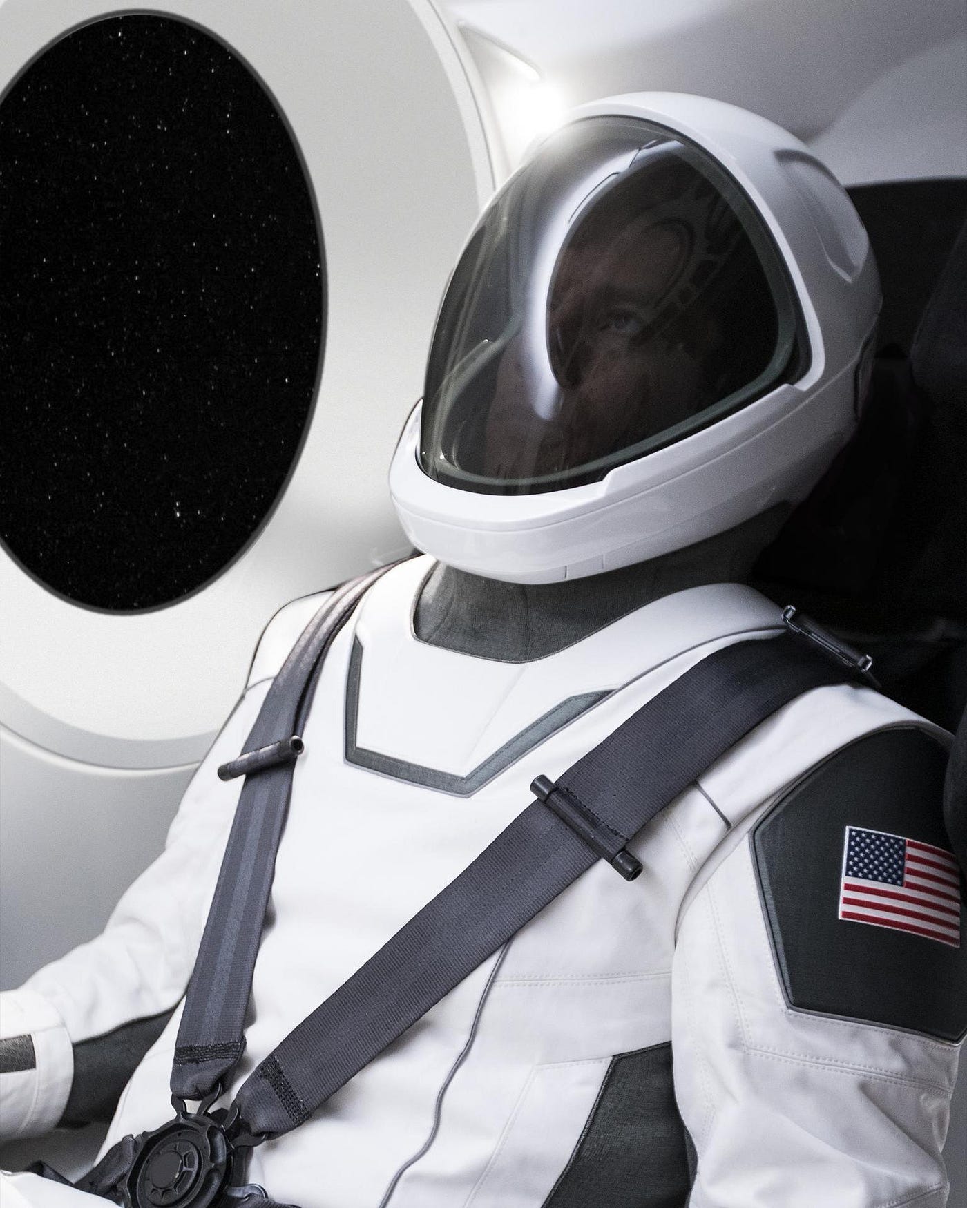 SpaceX’s Launch-and-Entry IVA spacesuit is the completion of their re-invention of modern Space travel (photo: NASA)