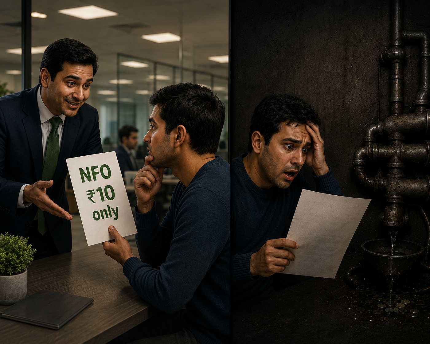 NAV has no bearing on the cheapness of a Mutual Fund. NFO @ ₹10 is not always a deal.