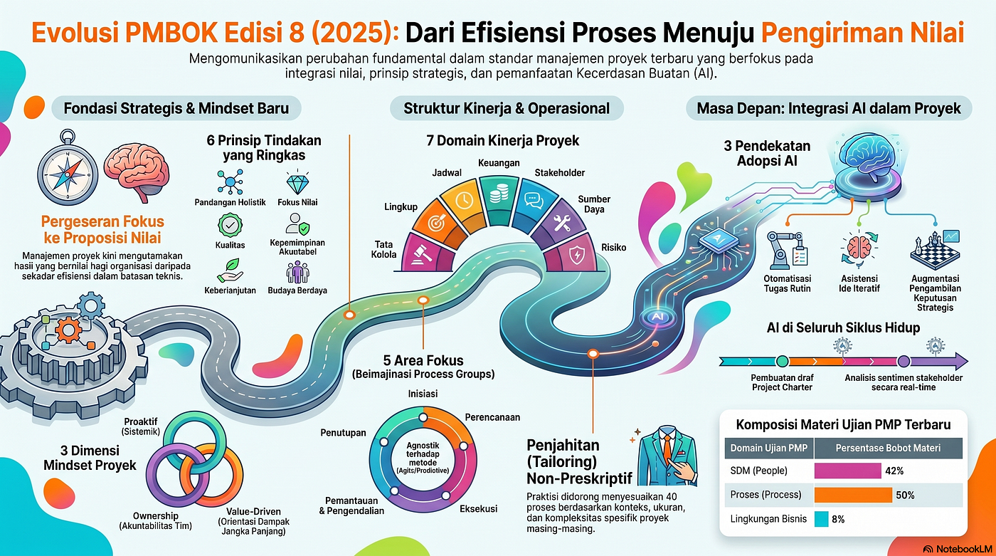 Masa Depan Manajemen Proyek: Bedah PMBOK Edisi Kedelapan (2025) vs Scrum & PRINCE2
