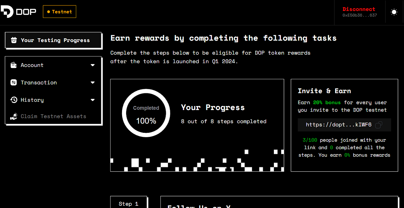 DOP AIRDROP (TESTNET). Official site DOP TESTNET Reliability… | by Airdrop  CryptoBan | Dec, 2023 | Medium