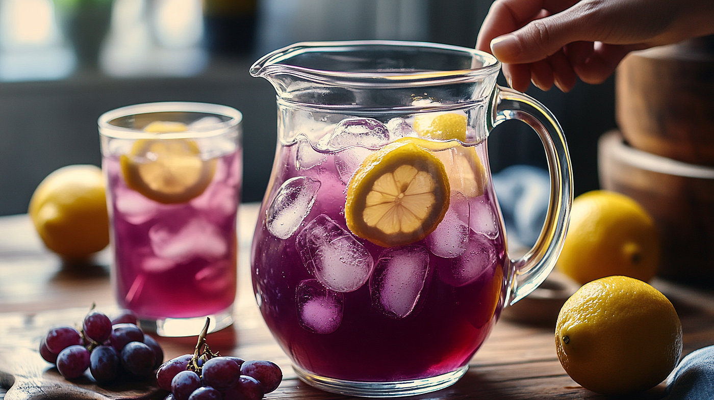 The Sparkling Grape Lemonade Recipe That Carries Three Generations of Memories