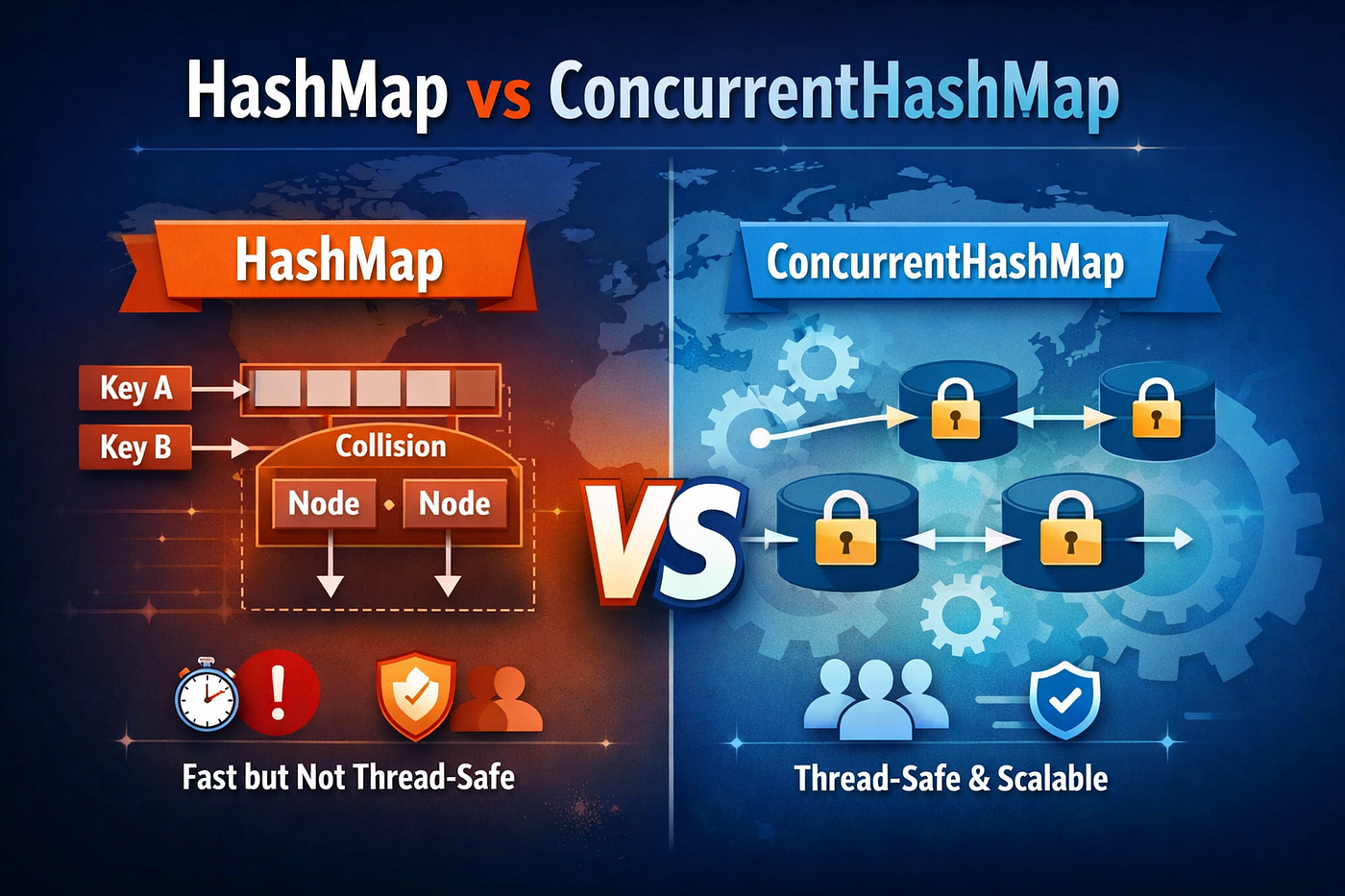 HashMap vs ConcurrentHashMap