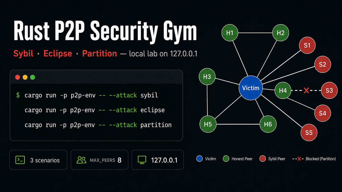 Three Classic Blockchain P2P Attacks, Rebuilt in a Rust Local Lab