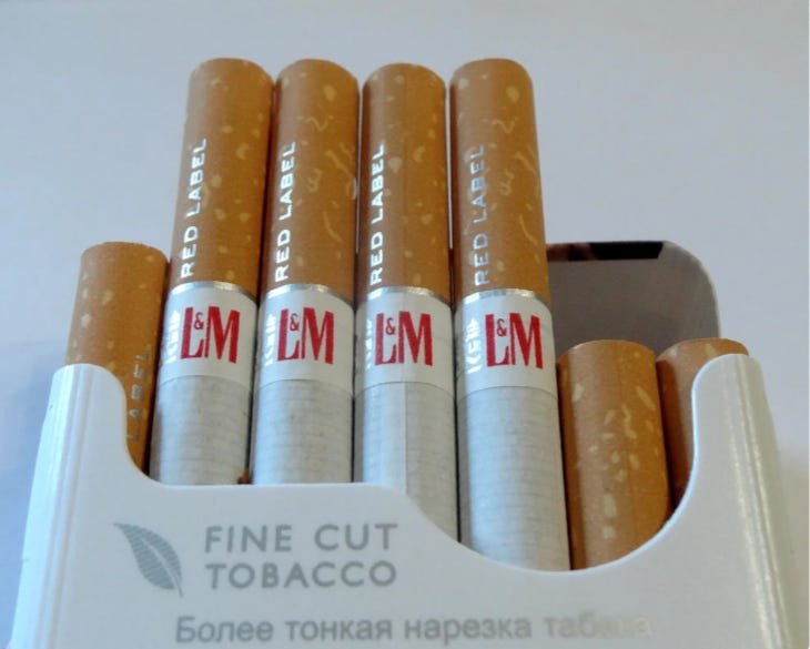 Comparative tasting of L&M cigarettes. | by Henry Tudor | Medium