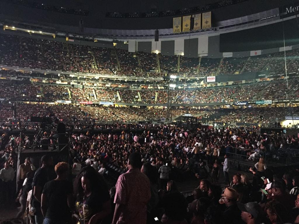 Concert photos at Caesars Superdome