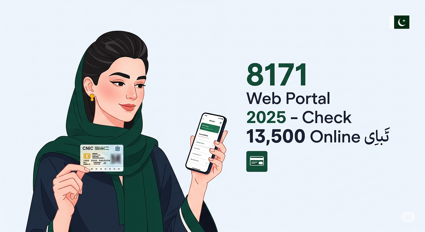 8171 Web Portal 2025: Check Online 13,500 BISP Payment Easily