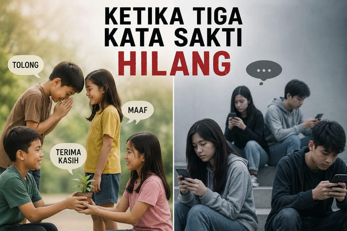 Tiga Kata Yang Hampir Kita Lupakan