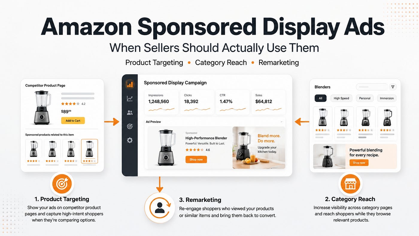 Amazon Sponsored Display Ads: When Sellers Should Actually Use Them