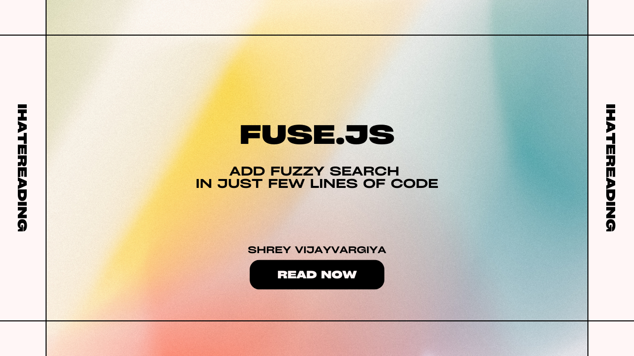 Best fuzzy search module. Add easy search functionalities in… | by shrey  vijayvargiya | Nerd For Tech | Medium
