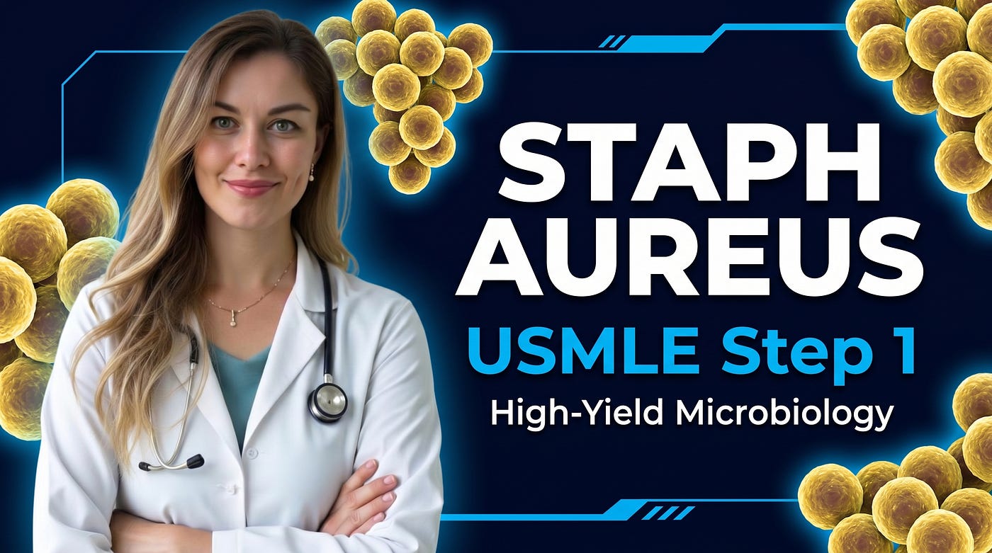Staphylococcus Aureus USMLE Step 1 — High-Yield Guide for IMGs