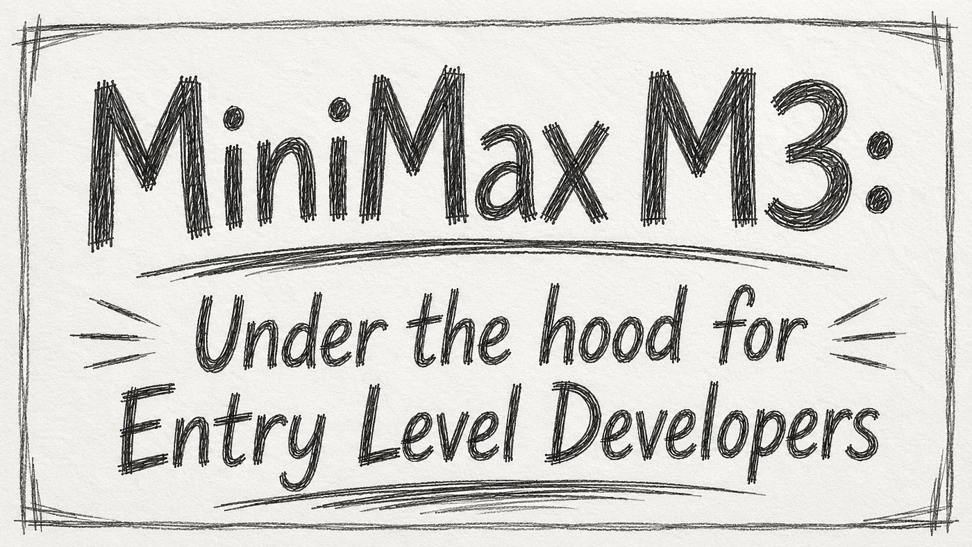MiniMax M3: Under the hood for Entry Level Developers