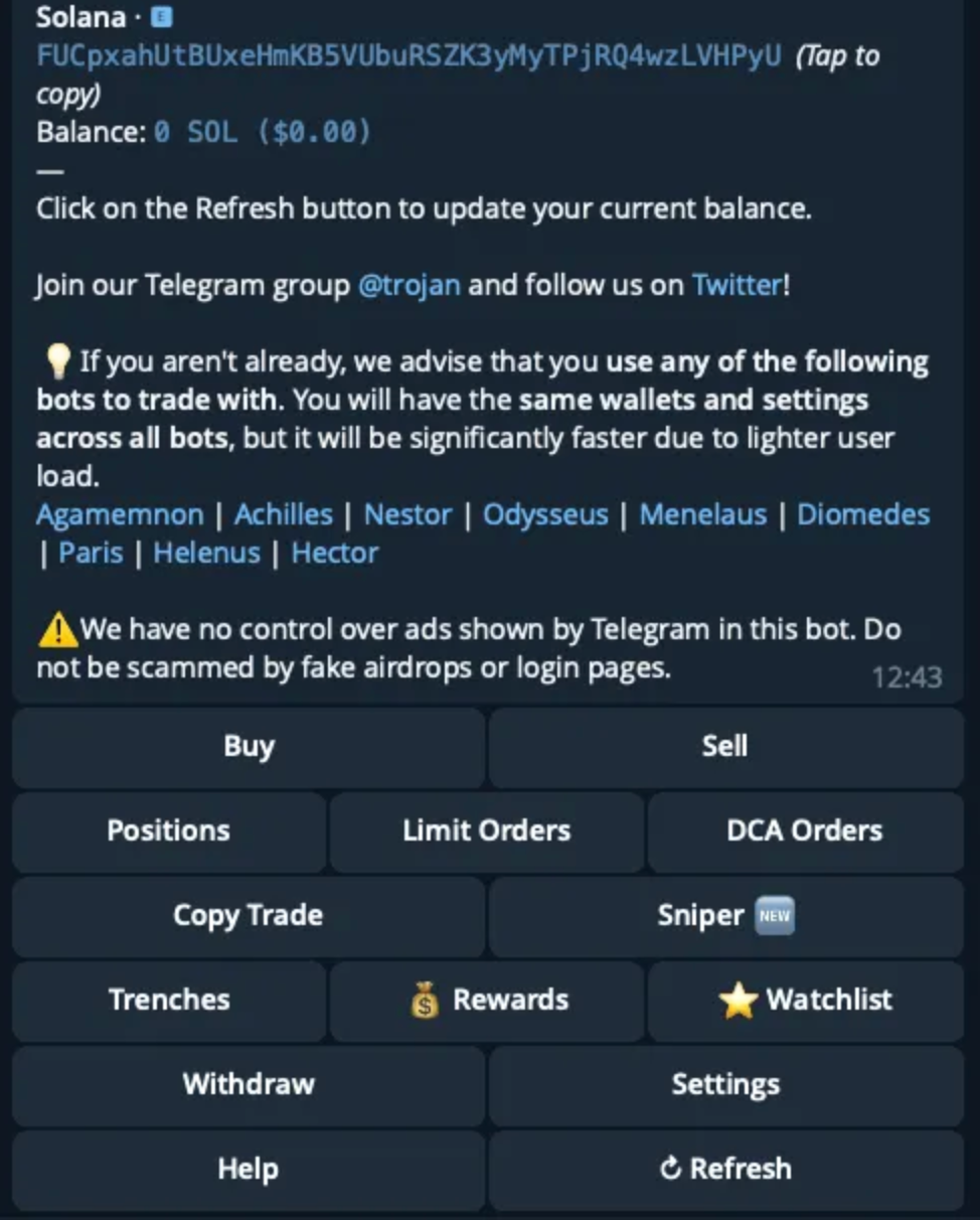 Trojan Solana Trading Bot Telegram + Referral Code For Discount | Medium