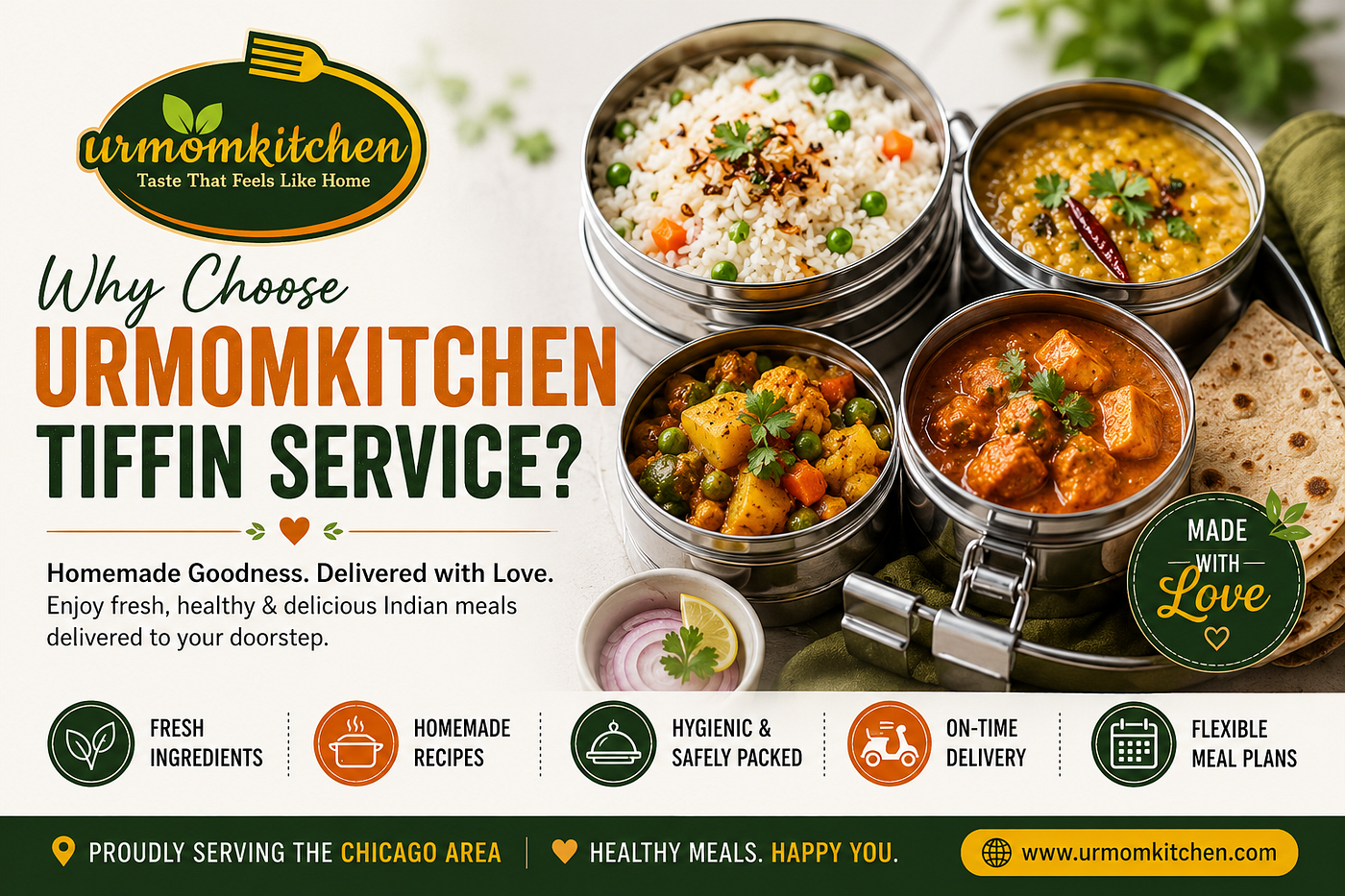 Why Choose URMomKitchen Tiffin Service?