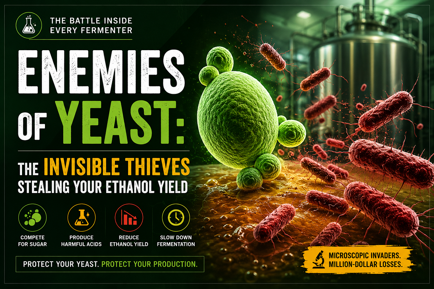 Enemies of Yeast: The Invisible Thieves Stealing Your Ethanol Yield