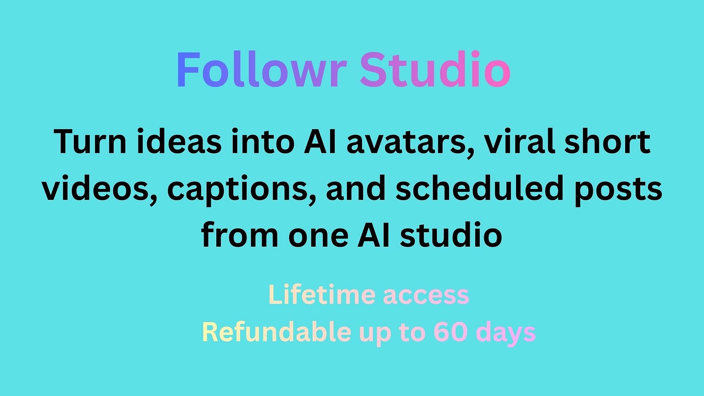 Followr Studio: AI Content Creation and Social Media Scheduling