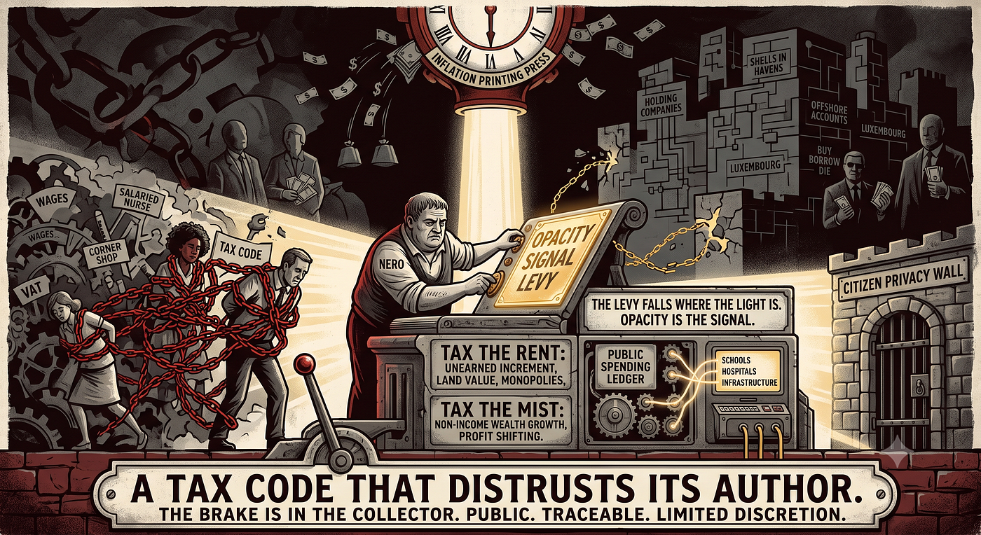 A tax code that distrusts its author