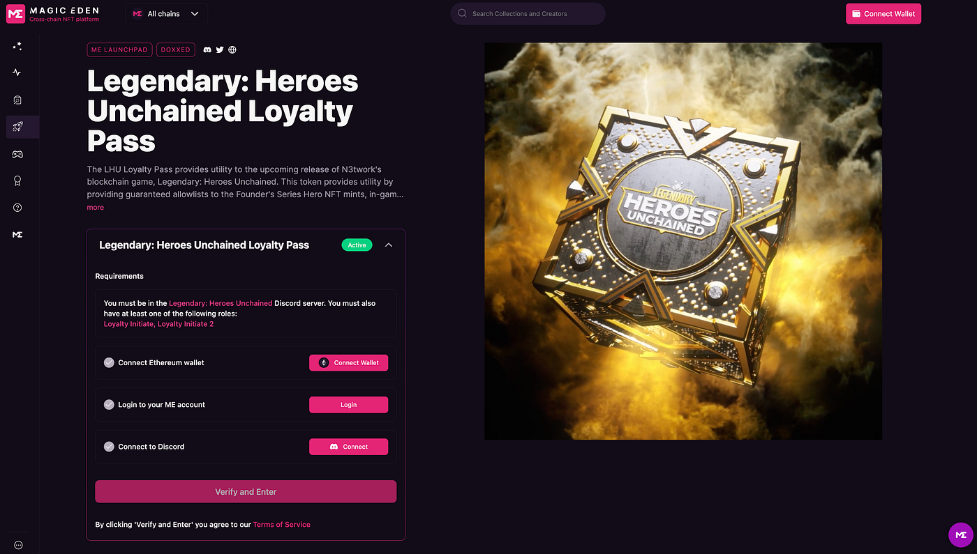 How to Submit Your Wallet and Get Whitelisted on Magic Eden | by N3twork  Studios | Medium