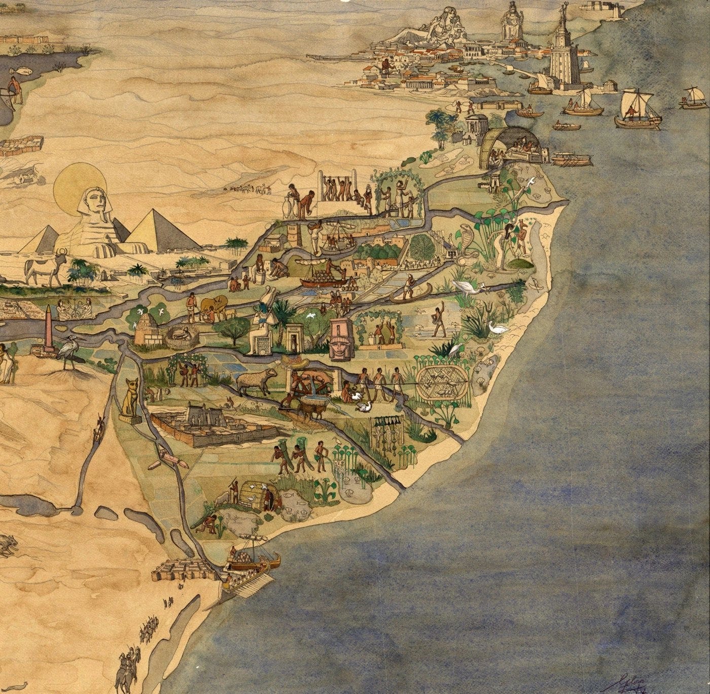 Nile delta facts