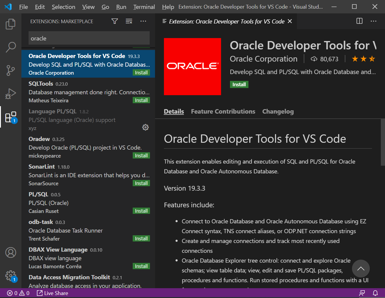 Oracle Developer Tools for Visual Studio 2022 - Visual Studio Marketplace