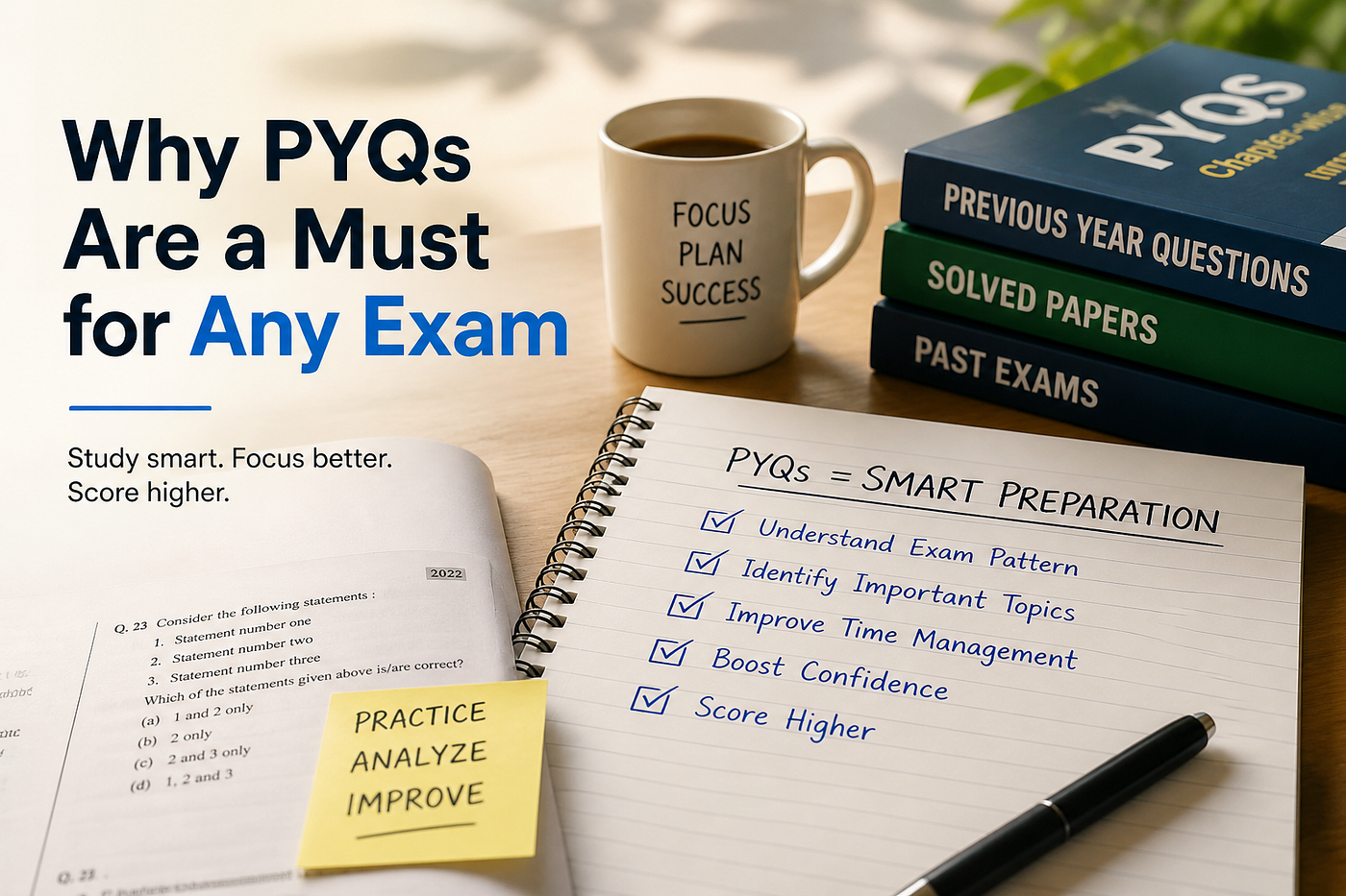 Why are PYQs a must for any exam?