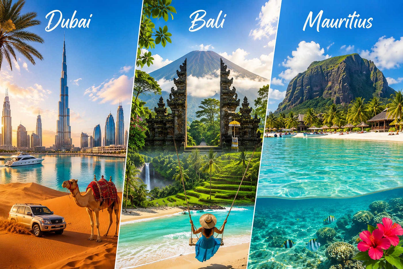 Dubai vs Bali vs Mauritius: Which Holiday Offers the Best Value for South African Travelers?