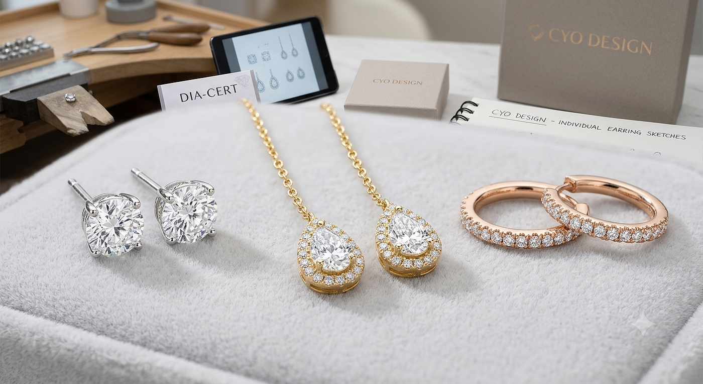 Ohrringe mit Lab-Diamant individuell gestalten — Brillanz, die wirklich zu dir passt