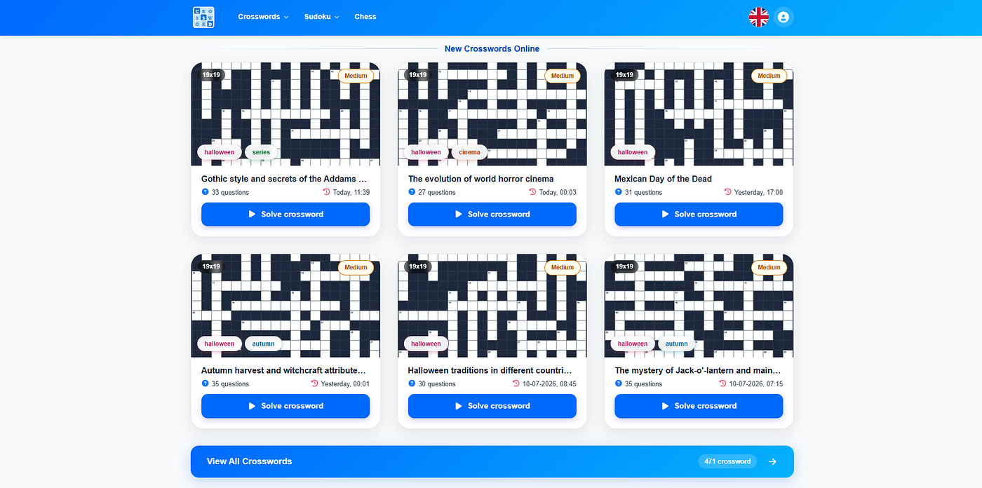 How I Built Crossword.by: A Multilingual Crossword Platform
